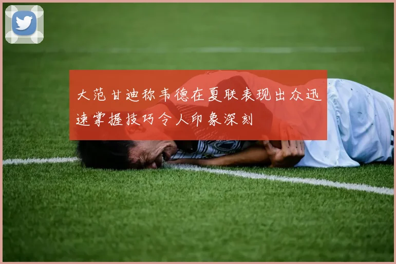 大范甘迪称韦德在夏联表现出众迅速掌握技巧令人印象深刻